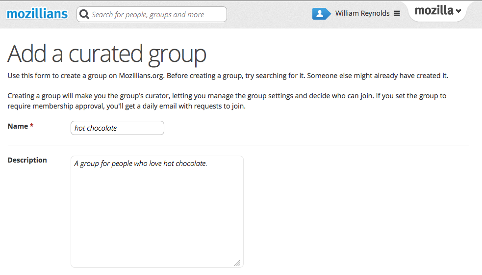 Create a curated group
